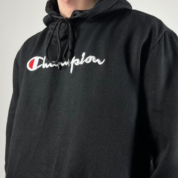 Champion Black Long Sleeved Sweatshirt Size Mens 2XL - Picture 3 of 3